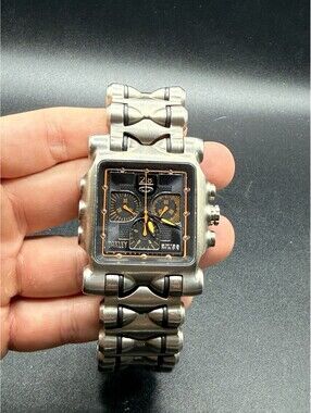 Oakley Minute Machine Gen 2 Titanium Bracelet Yellow Dial Watch